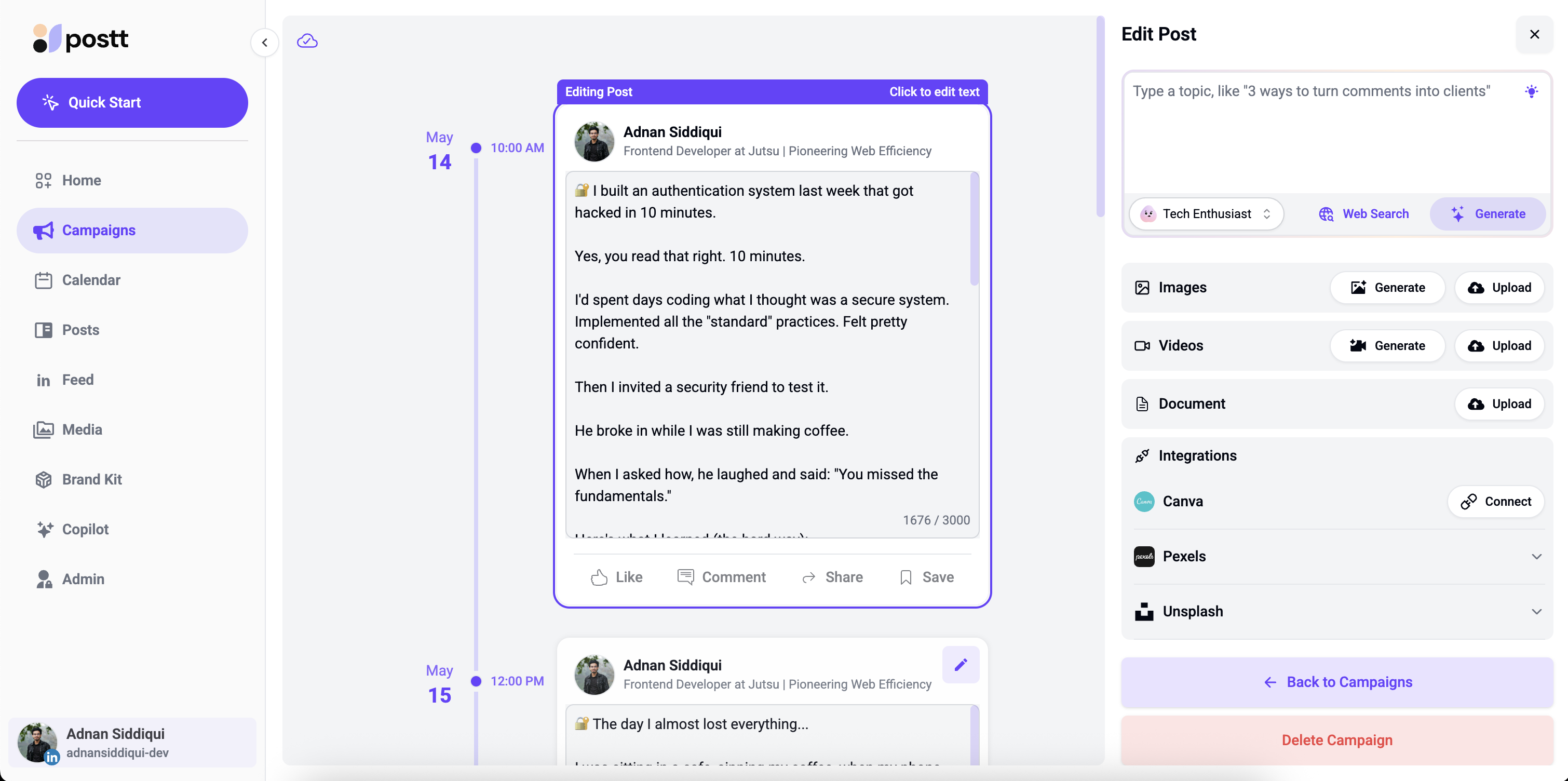 Postt – AI Content Automation screenshot 9